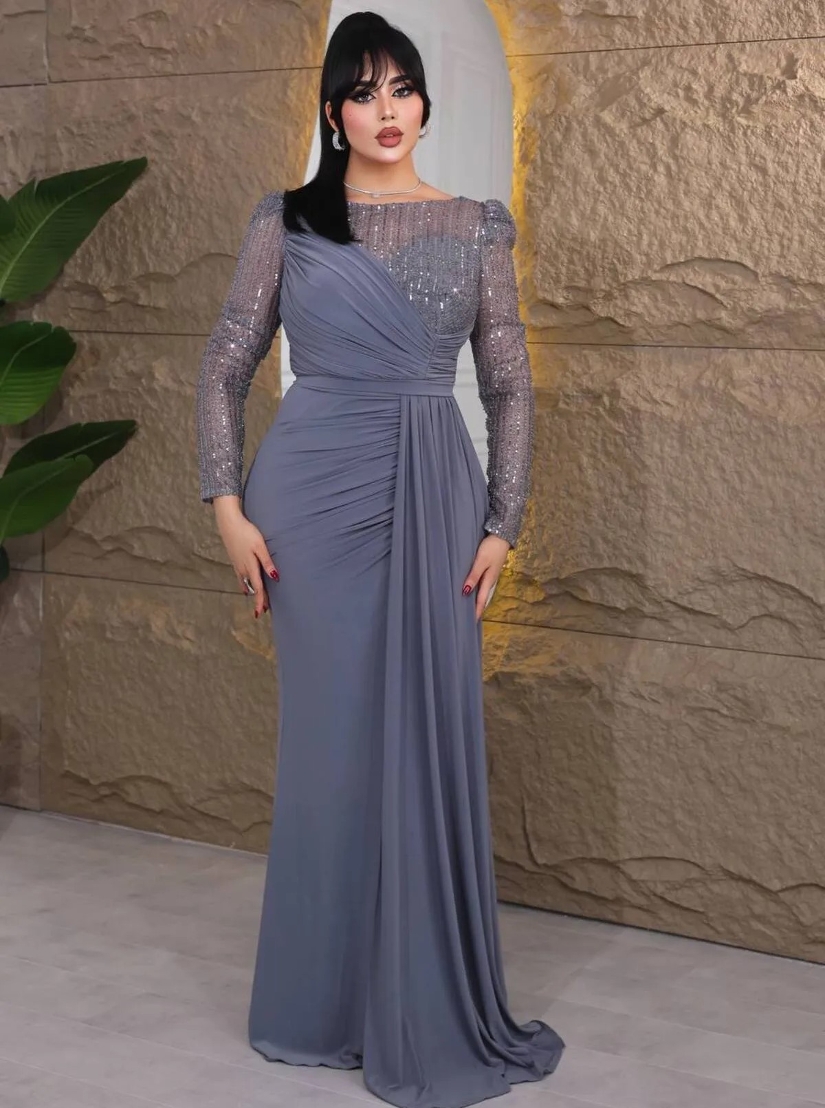 فستان سهرة ساتان