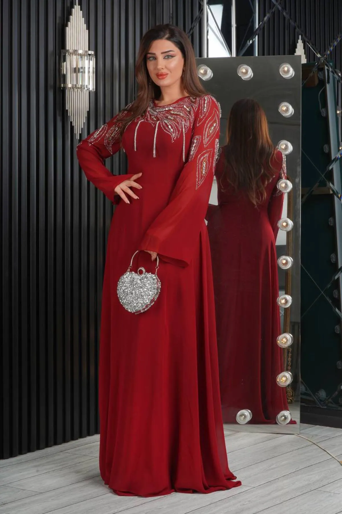 فستان سهرة شيفون